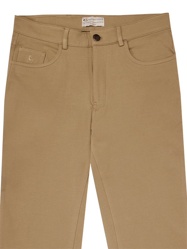 z3 4 Way Stretch Brown Tailored Fit Pants