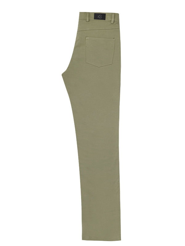 z3 4 Way Stretch Olive Tailored Fit Pants