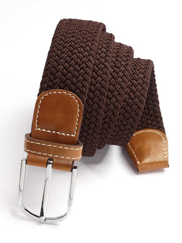 z3 Brown Braided Non-leather Belt