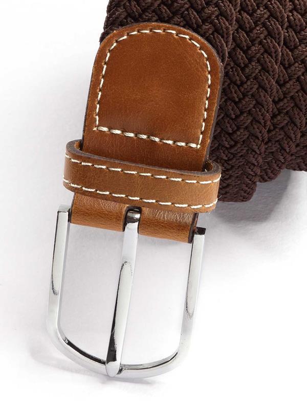 z3 Brown Braided Non-leather Belt