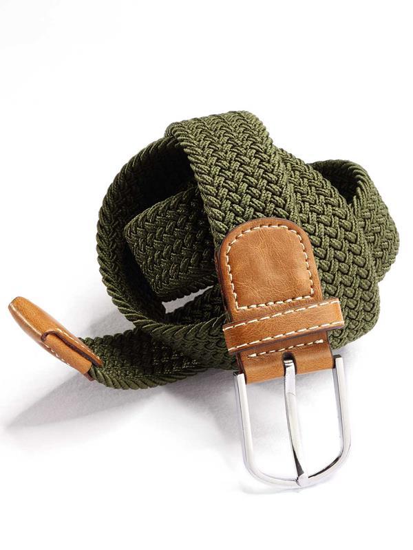 z3 Olive Braided Non-leather Belt