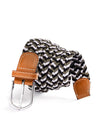 Z3 Multi Black/ Grey/ White Braided Non-Leather Belt
