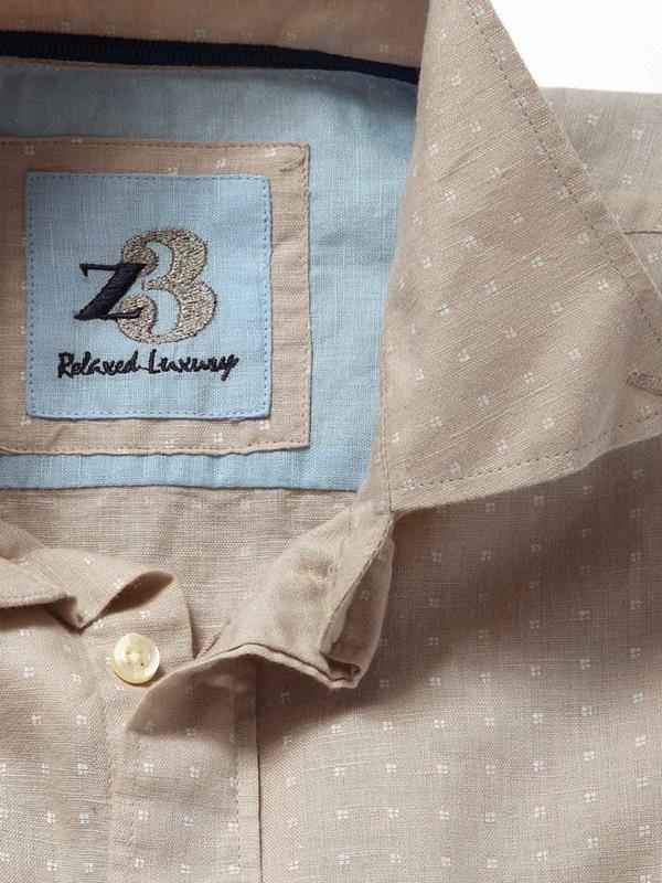 Seychelles Beige Printed Blended Shirt
