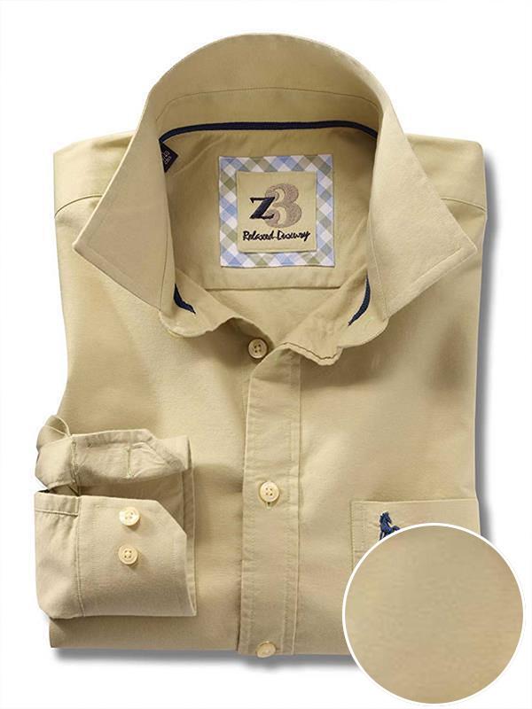 Nido Green Solid Full sleeve single cuff   Cotton Shirt