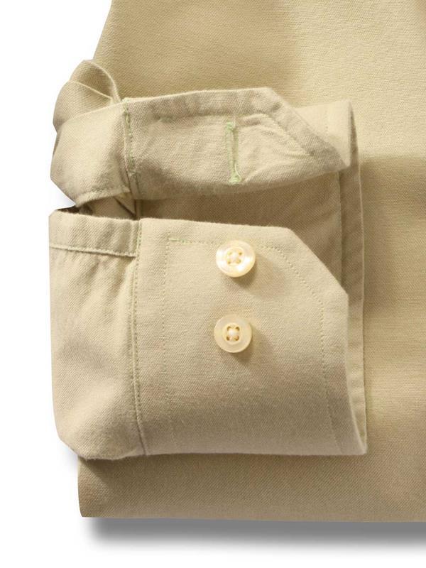 Nido Green Solid Full sleeve single cuff   Cotton Shirt