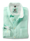 Coronado Jade Solid Full sleeve single cuff Linen Shirt