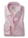 Kastoria Oxford Pink Striped Full Sleeve Tailored Fit Casual Cotton Shirt