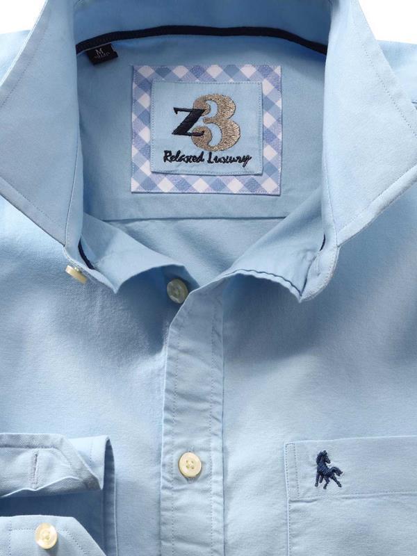Nido Sky Solid Full sleeve single cuff   Cotton Shirt