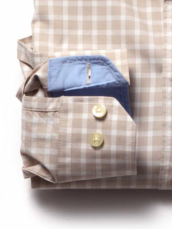 Brad Beige Check Blended Shirt