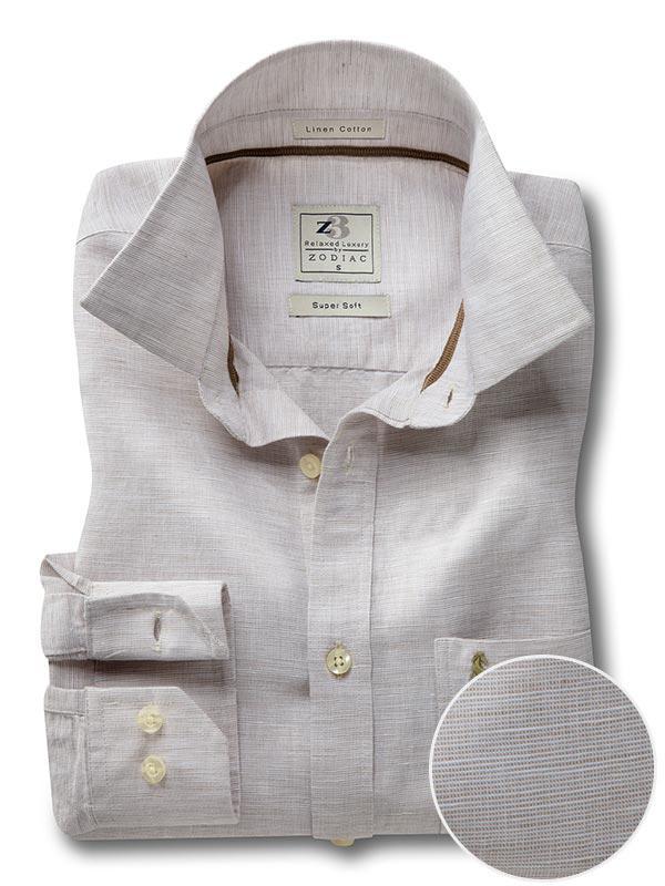 Sardinia Beige Solid    Blended Shirt