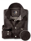 Jones Indigo Black Printed Full sleeve single cuff   Cotton Shirt
