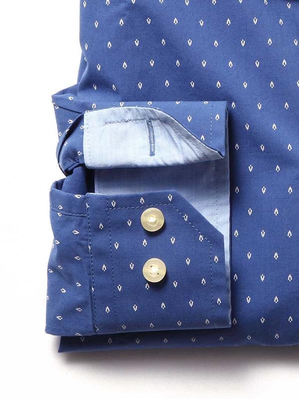 Tahiti Blue Printed Cotton Shirt
