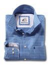 Porter Blue Check    Cotton Shirt