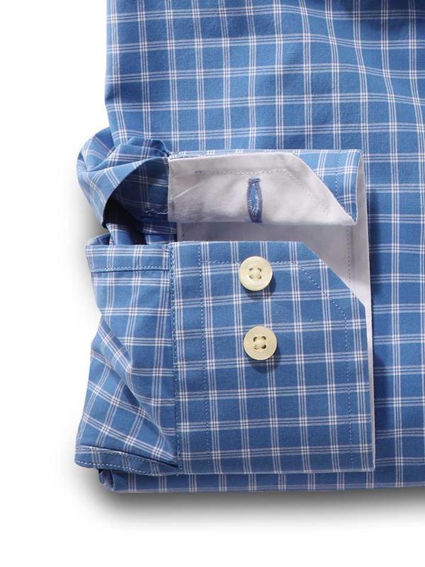 Porter Blue Check    Cotton Shirt