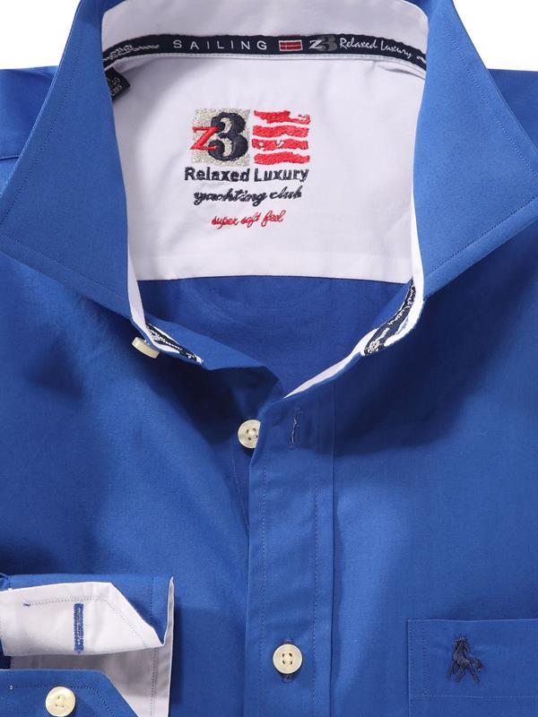 Captain Cobalt Solid    Cotton Shirt