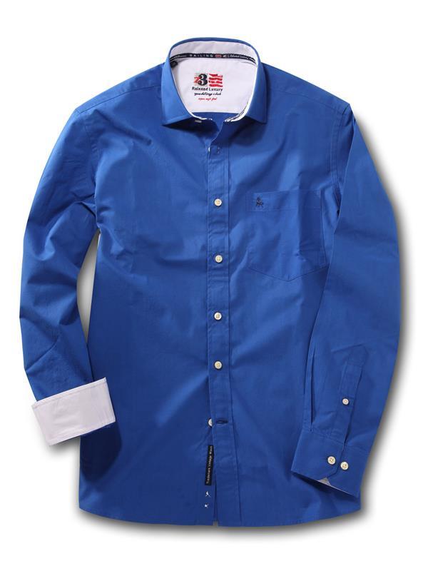 Captain Cobalt Solid    Cotton Shirt
