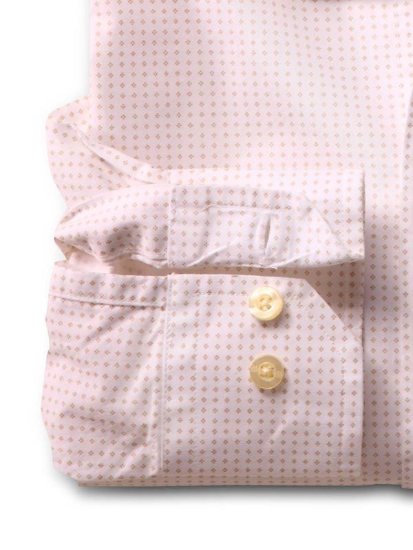 Ale Cream Printed Full sleeve single cuff   Cotton Shirt