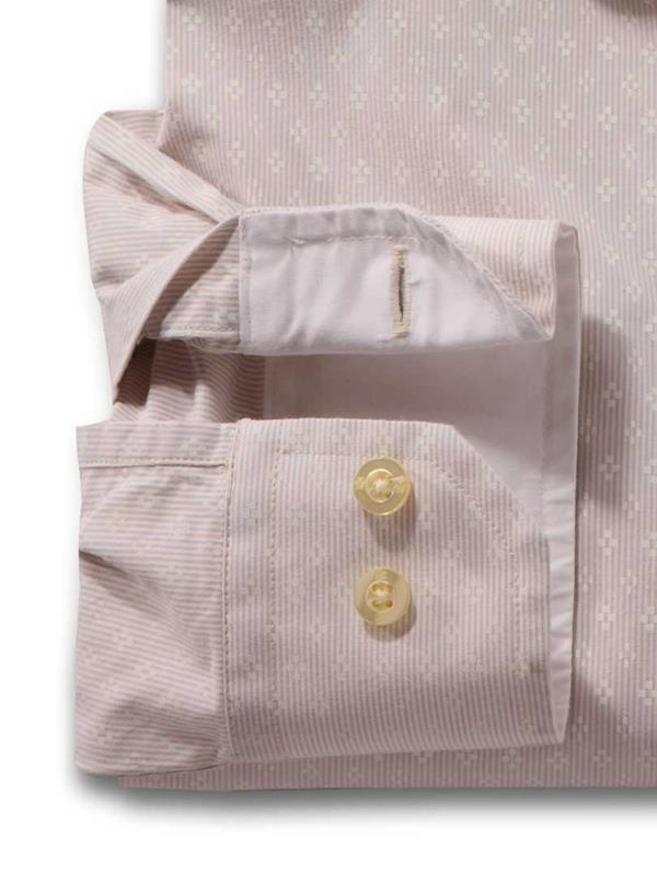 Crete Cream Striped Cotton Shirt