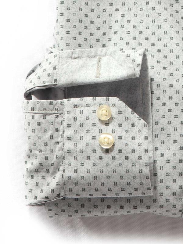 Chicha Green Printed Full sleeve single cuff   Cotton Shirt
