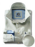 Siesta Green Printed Full sleeve single cuff   Cotton Shirt