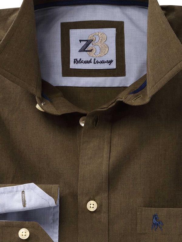 Daniel Green Solid Full sleeve single cuff   Cotton Shirt