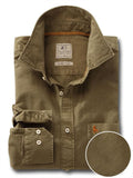 Marbella Green Solid Full sleeve single cuff   Cotton Shirt