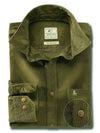 Rodeo Green Corduroy Full sleeve single cuff   Cotton Shirt