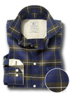 Vail Green Check Full sleeve single cuff   Cotton Shirt