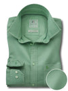 Formentera Oxford Green Solid Full Sleeve Tailored Fit Casual Cotton Shirt