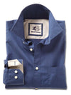 Bloom Indigo Solid Cotton Shirt