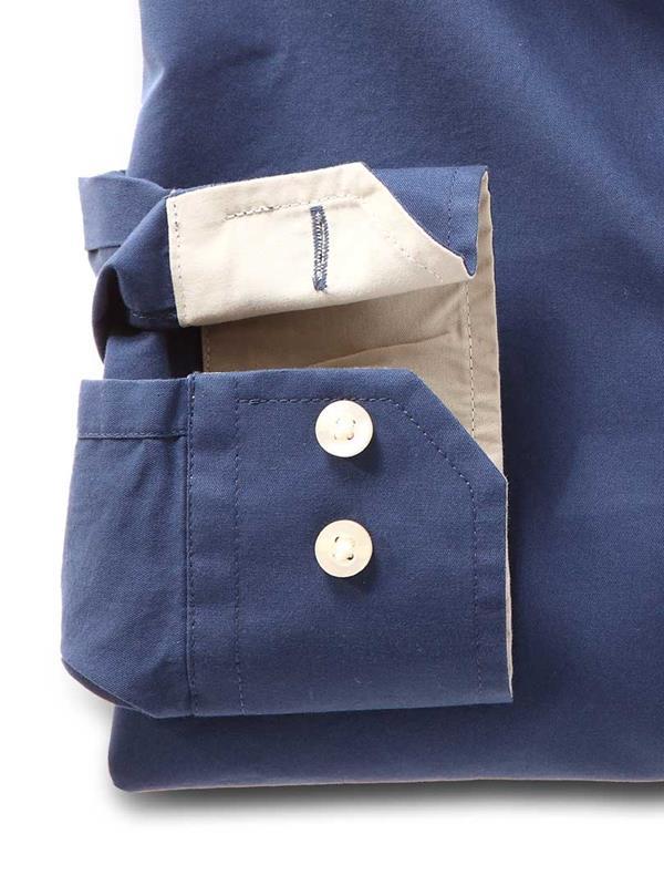 Bloom Indigo Solid Cotton Shirt