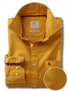 Marbella Mustard Solid Full sleeve single cuff   Cotton Shirt
