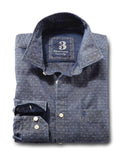 Django Indigo Navy Solid    Cotton Shirt