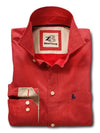 Murray Red Printed Full sleeve single cuff   Cotton Shirt