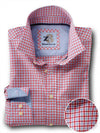 Wayne Red Check Full sleeve single cuff   Blended Shirt