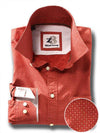 Modric Red Printed Full sleeve single cuff   Cotton Shirt