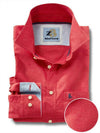 Sancho Red Solid Full sleeve single cuff   Cotton Shirt