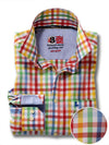 Mallorca Red Check Full sleeve single cuff   Cotton Shirt