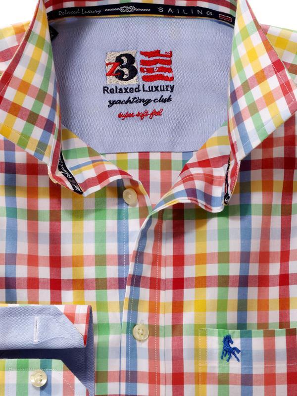 Mallorca Red Check Full sleeve single cuff   Cotton Shirt