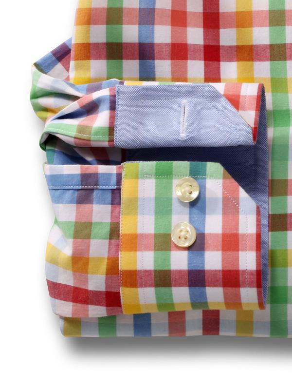 Mallorca Red Check Full sleeve single cuff   Cotton Shirt