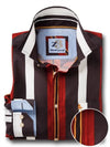 Clover Rust Striped Full sleeve single cuff   Cotton Shirt