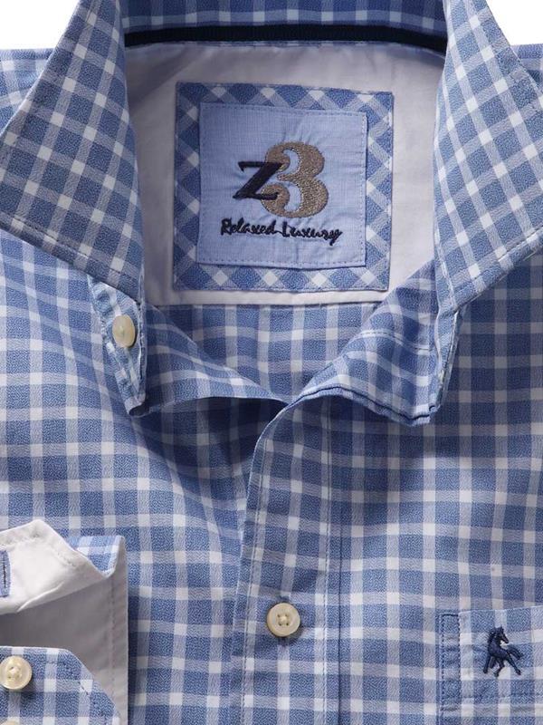 Brad Sky Check Blended Shirt