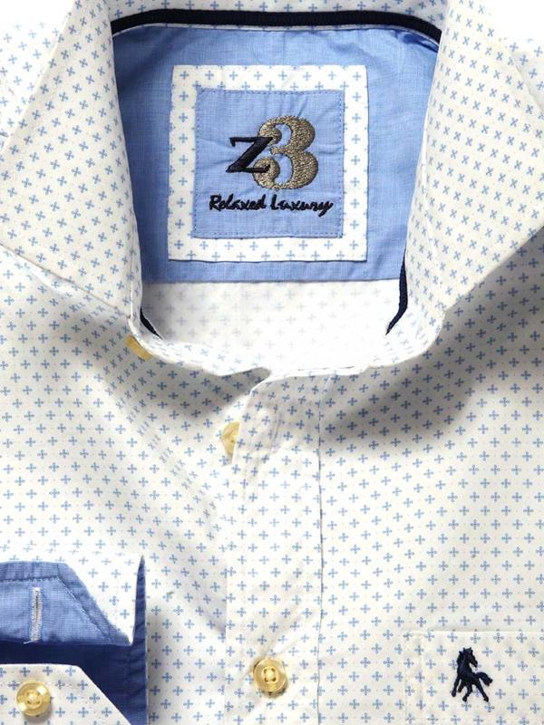 Vincent Sky Printed Cotton Shirt