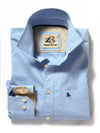 Bloom Sky Solid Cotton Shirt
