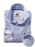 Rosa Sky Check Full sleeve single cuff   Cotton Shirt