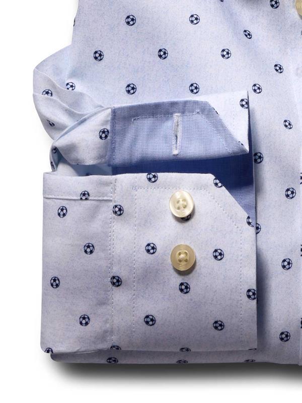 Lionel Sky Printed Full sleeve single cuff   Cotton Shirt