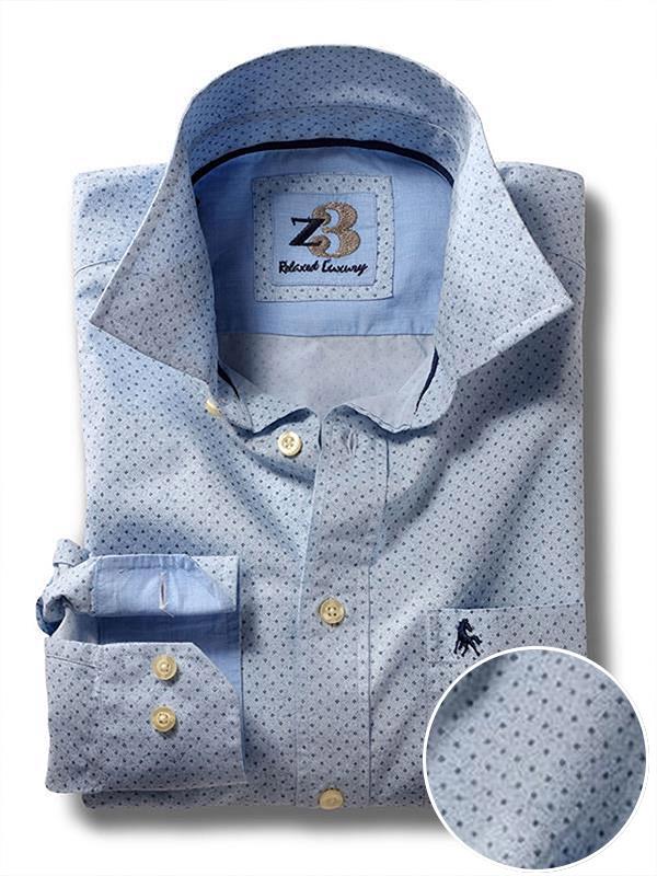 Danny Sky Printed Full sleeve single cuff   Cotton Shirt