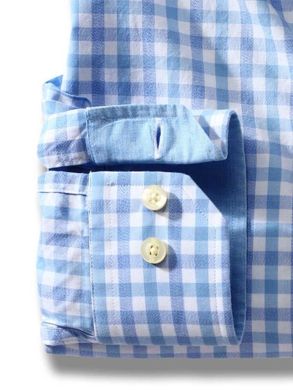Norte Sky Check Full sleeve single cuff   Cotton Shirt