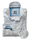 Flamenco Sky Printed Full sleeve single cuff   Cotton Shirt