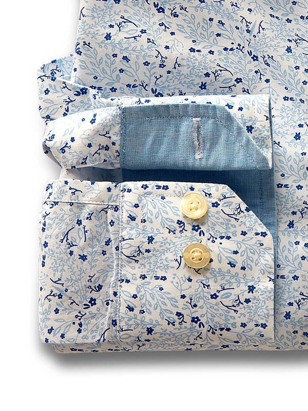 Flamenco Sky Printed Full sleeve single cuff   Cotton Shirt